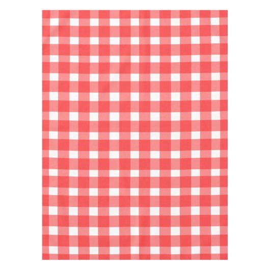 Red Gingham Pattern Tischdecke (Vorderseite)