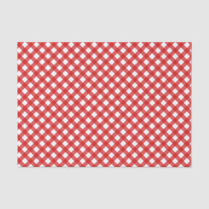 Red Gingham Pattern Tissue Paper Seidenpapier