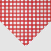 Red Gingham Pattern Tissue Paper Seidenpapier (Ausschnitt)