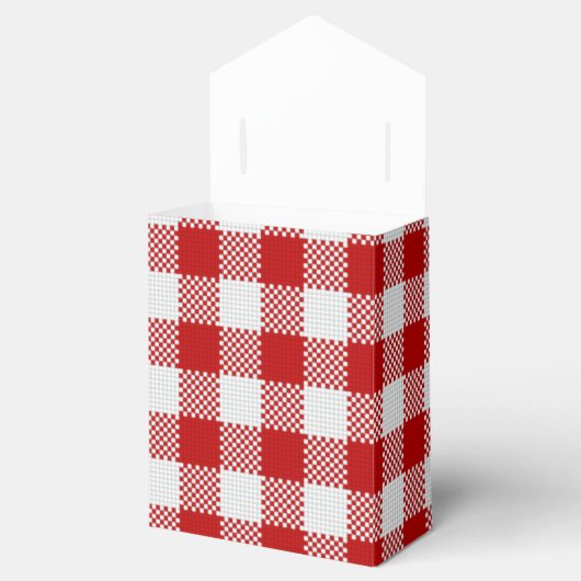 RED GINGHAM PICNIC GESCHENKSCHACHTEL (Geöffnet)