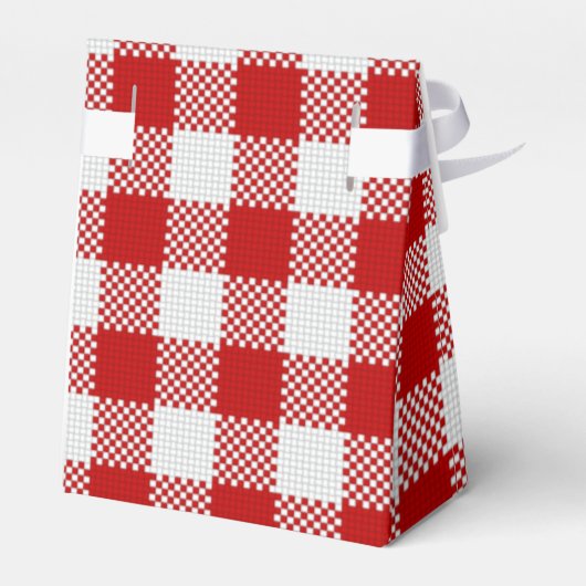 RED GINGHAM PICNIC GESCHENKSCHACHTEL (Rückseite)