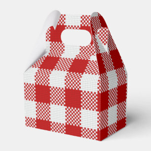RED GINGHAM PICNIC GESCHENKSCHACHTEL