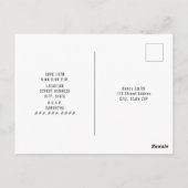 Red Gingham Pig Burlap Floral Birthday Grillen Postkarte (Rückseite)