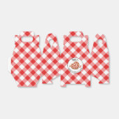 Red Gingham Pizza Gastgeschenk Box Geschenkschachtel (Ungefaltet)