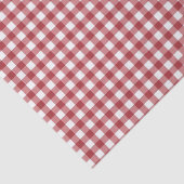 Red Gingham Plaid  Seidenpapier (Detail)