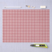 Red Gingham Plaid  Seidenpapier (Handwerk)