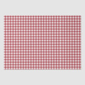 Red Gingham Plaid  Seidenpapier (Vorderseite)