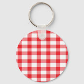 Red Gingham Schlüsselanhänger (Vorderseite)
