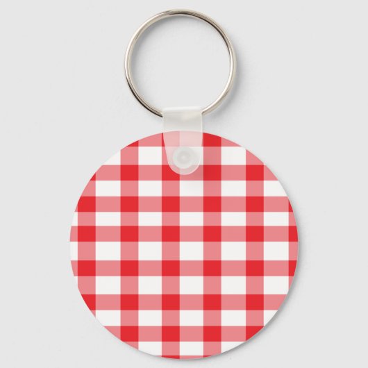 Red Gingham Schlüsselanhänger (Vorderseite)