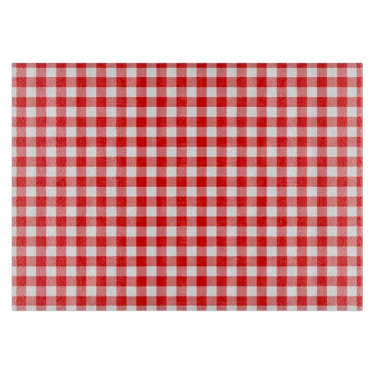 Red Gingham Schneidebrett (Vorderseite)