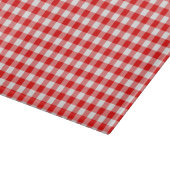 Red Gingham Schneidebrett (Ecke)