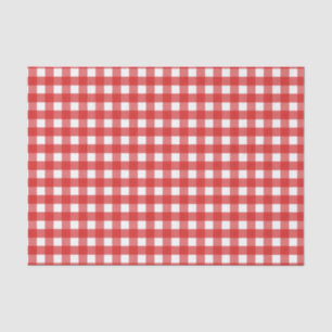 Red Gingham Seidenpapier