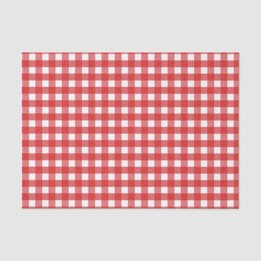 Red Gingham Seidenpapier (Vorderseite)