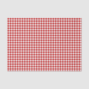 Red Gingham Seidenpapier