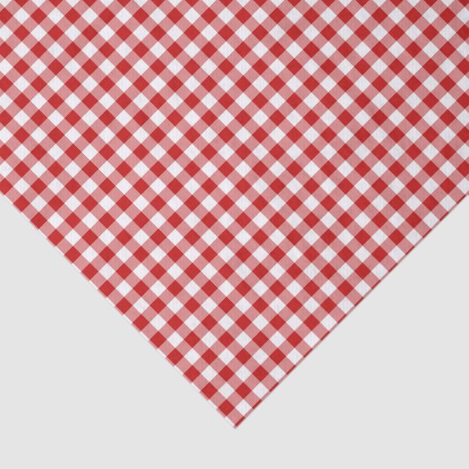 Red Gingham Seidenpapier (Ausschnitt)