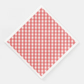 Red Gingham Serviette (Ecke)
