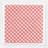 Red Gingham Serviette (Vorderseite)