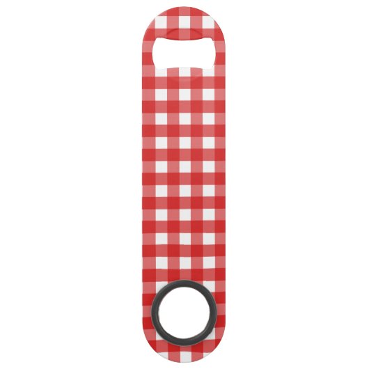 Red Gingham Speed Flaschenöffner (Vorderseite)
