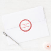 Red Gingham Sticker (Umschlag)