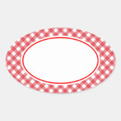 Red Gingham Stickers (Vorderseite)