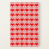 RED GINGHAM STRICK 5.5x8.5 SpiralNotebook Notizblock (Rückseite)