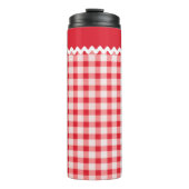 Red Gingham Thermal Tumbler Thermosbecher (Vorderseite)