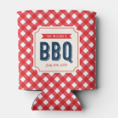 Red Gingham und Blue Summer GRILLEN Dosenkühler (Rückseite)