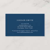 Red Gingham und Blue Visitenkarte (Rückseite)