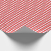 Red Gingham Wrapping Paper Geschenkpapier (Ecke)