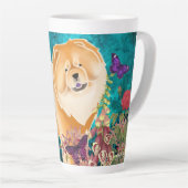 RED -GINKGO CHOW - Latte Tasse (Rechte Ecke)