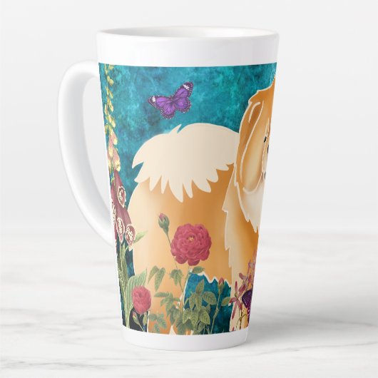 RED -GINKGO CHOW - Latte Tasse (Linke Ecke)