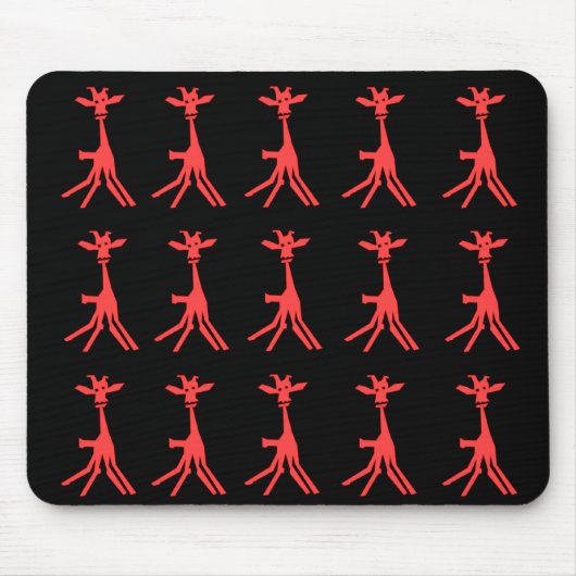Red Giraffe Mousepad (Vorne)