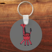 Red Giraffe Schlüsselanhänger (Vorderseite)