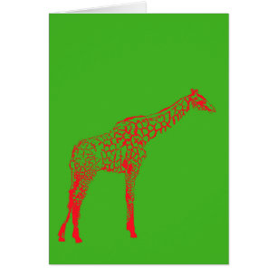 Red Giraffe Stencil