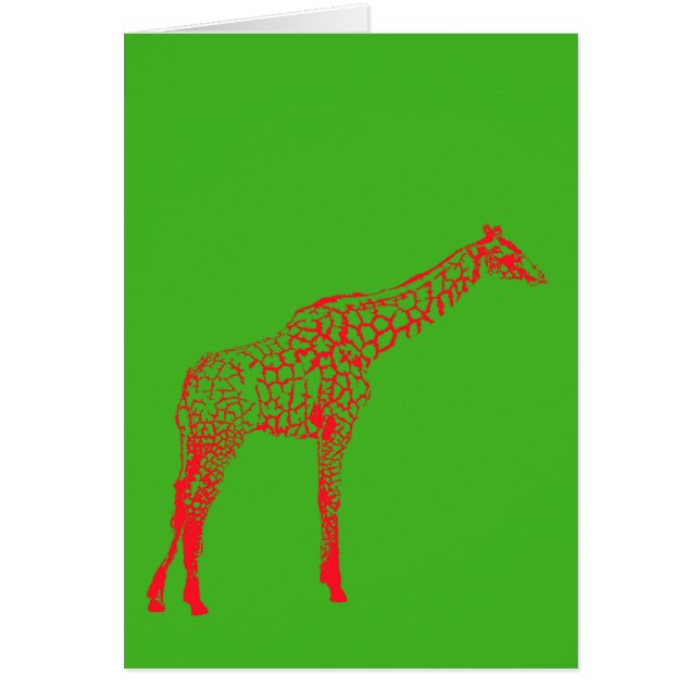 Red Giraffe Stencil (Vorne)