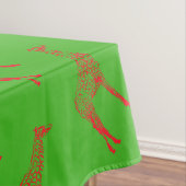 Red Giraffe Stencil Tischdecke (Beispiel)