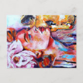 Red Girl von LenaTerzi Postkarte (Vorderseite)