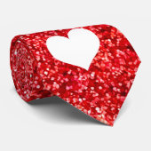 RED GIRLY GLITZER KRAWATTE (Gerollt)