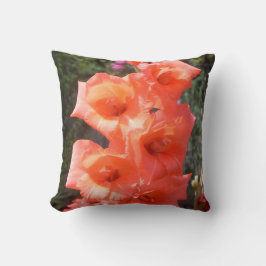 Red Gladioli Blume Kissen