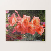 Red Gladioli Blume Puzzle (Horizontal)