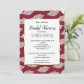 Red Glam Diamond Lippen Einladung (Stehend Vorderseite)