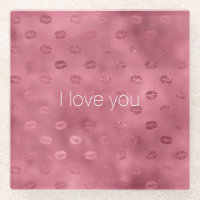 Red Glam Glitzy Lips Kisses Liebe