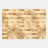 Red Glam Gold Glam Streifen Geschenkpapier Set (Vorderseite 3)