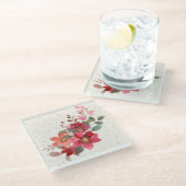 Red Glass Untersetzer (Schrägansicht)