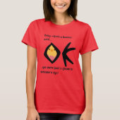 Red 'Gleam in Eye' Basic T - Shirt Boomerangang (Vorderseite)