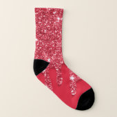 Red glitter drip Astec  Socks Socken (Links - Innen)