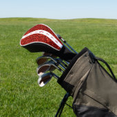 Red Glitter Personalized Name Golf Headcover (In SItu)