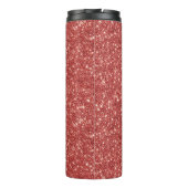 Red Glitter Pink Love Joy Butterflies Thermosbecher (Rückseite)