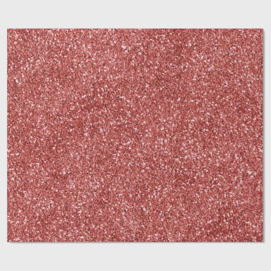 Red Glitz Glitzer Geschenkpapier (Flach)