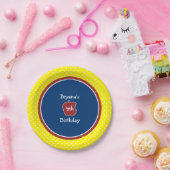 Red Glitzer Apple Princess Birthday Party Teller (Party)